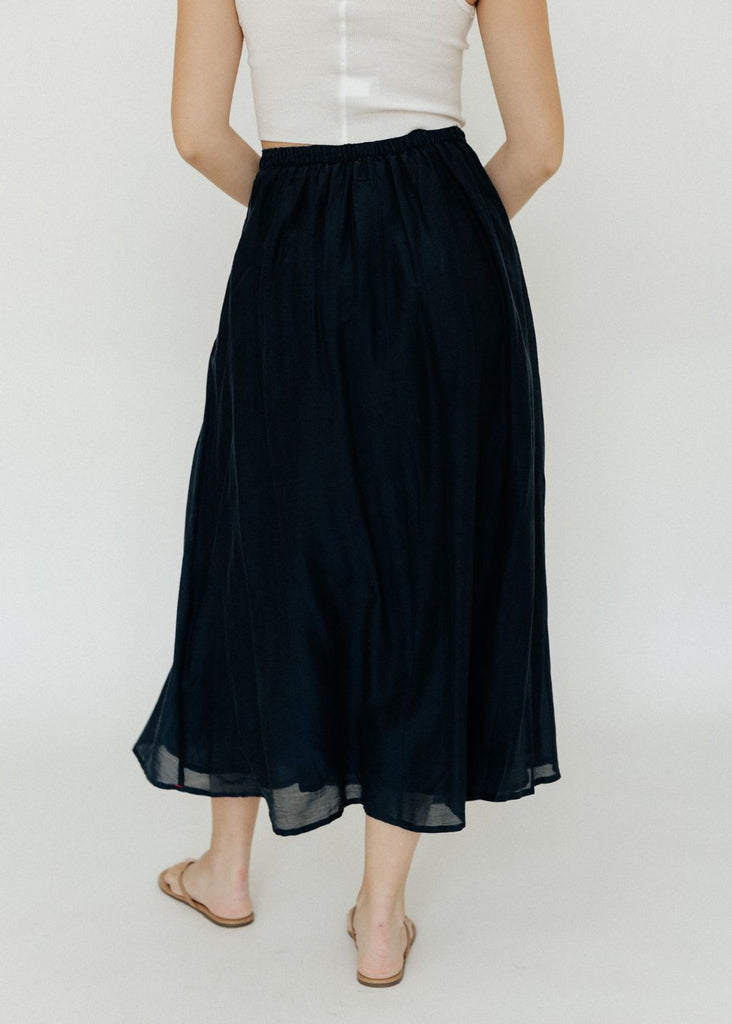 Xírena Gable Skirt in Blue Sapphire Back | Tula's Online Boutique