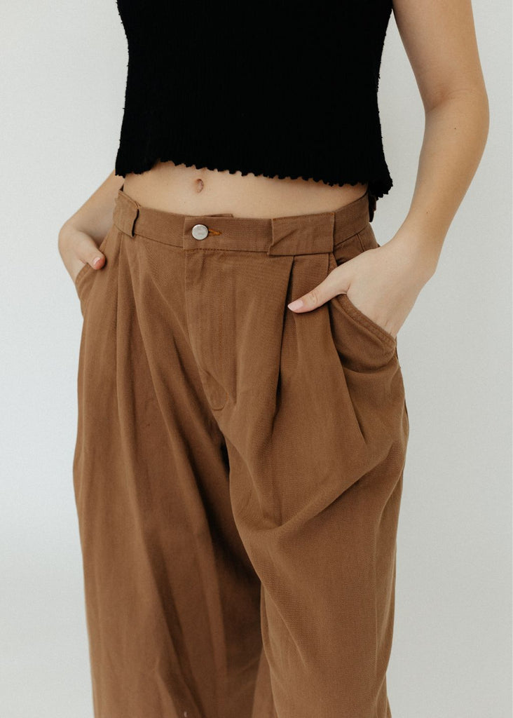 Rachel Comey Wolcott Pant in Brown Front | Tula's Online Boutique