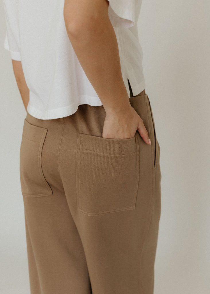 Tibi Silk Terry Pleated Pull On Pant in Granola Pockets | Tula's Online Boutiq…