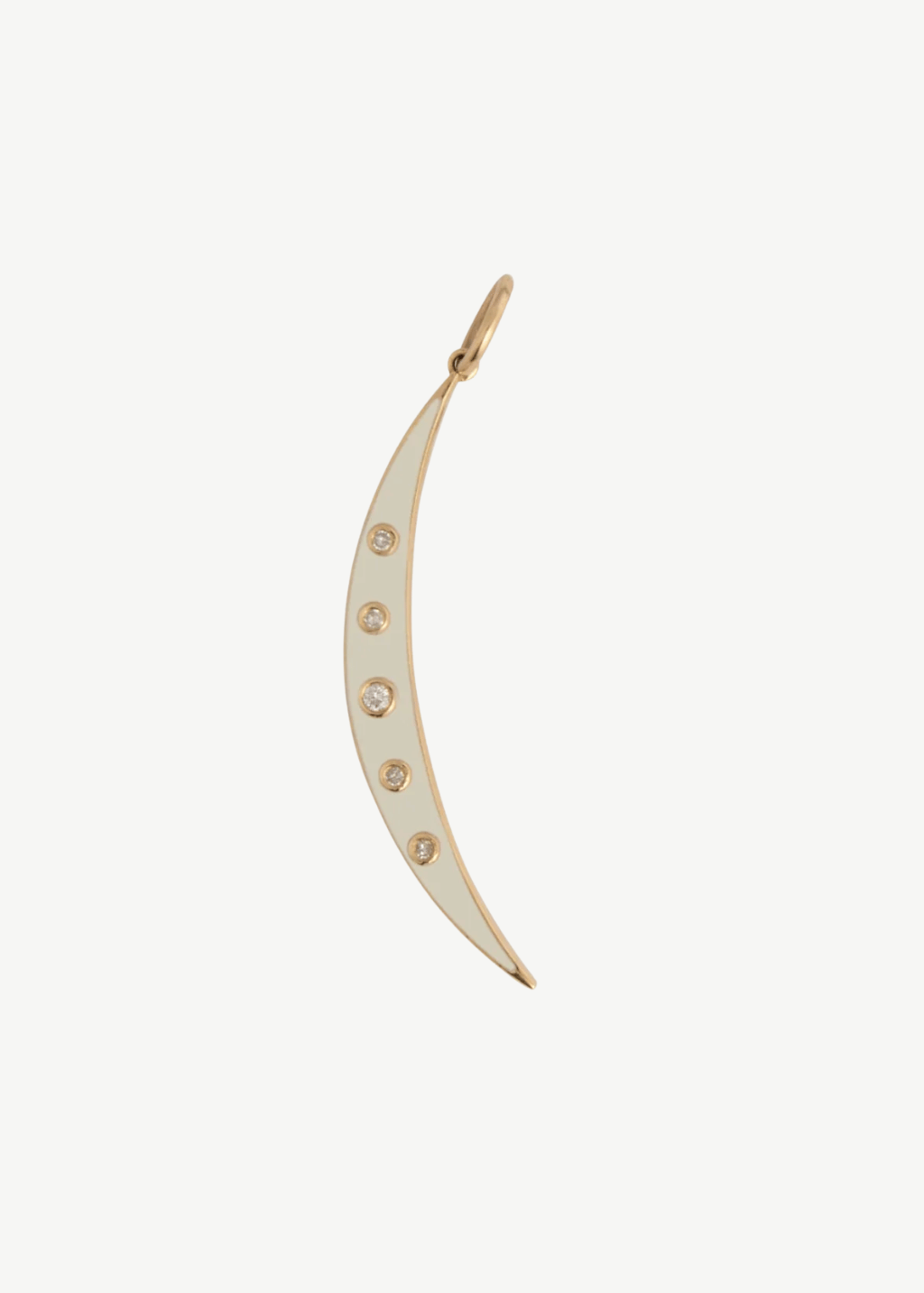 Felicidad Crescent Moon White Diamond Pendant | Shop Tula