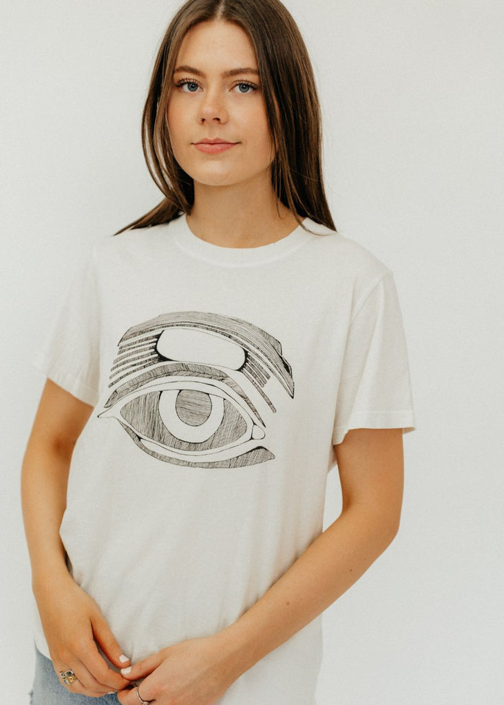 Raquel Allegra Betty Tee Evil Eye Graphic | Tula's Online Boutique