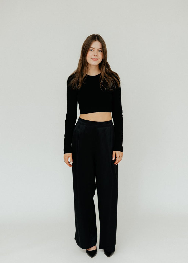 Velvet Manhattan Pant in Black | Tula's Online Boutique