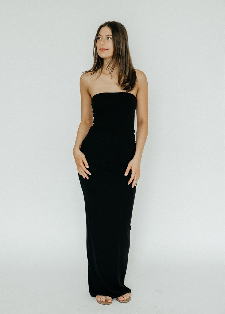 Éterne Tube Maxi Dress Front | Tula's Online Boutique 