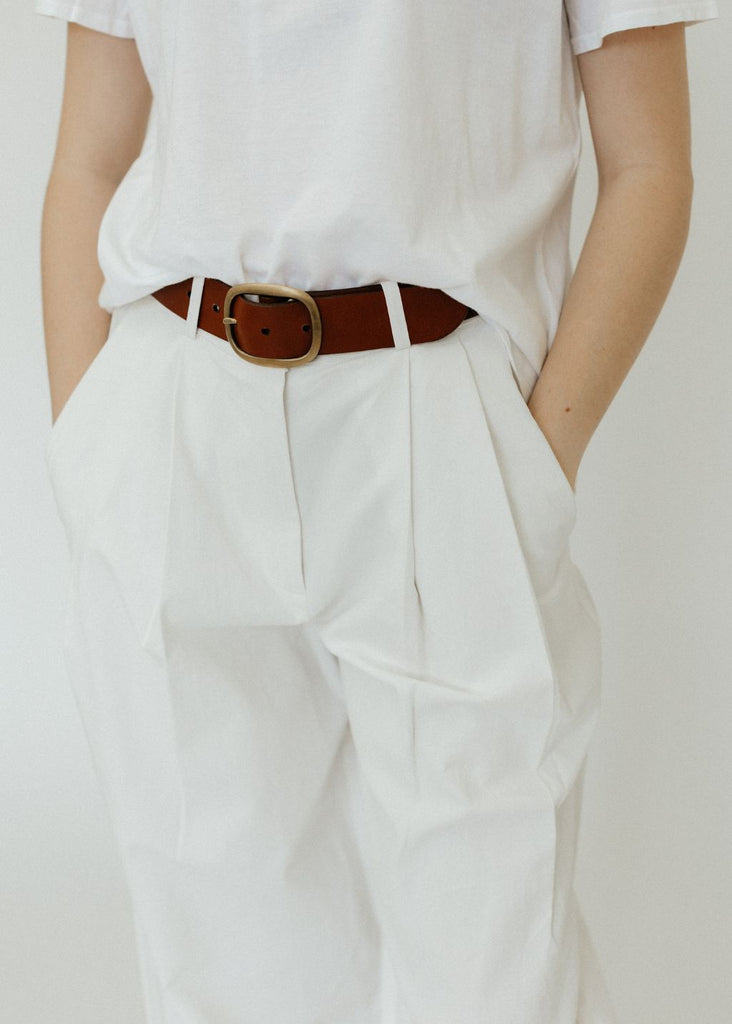 Proenza Schouler Helena Pant in Off White Front Details | Tula's Online Boutique