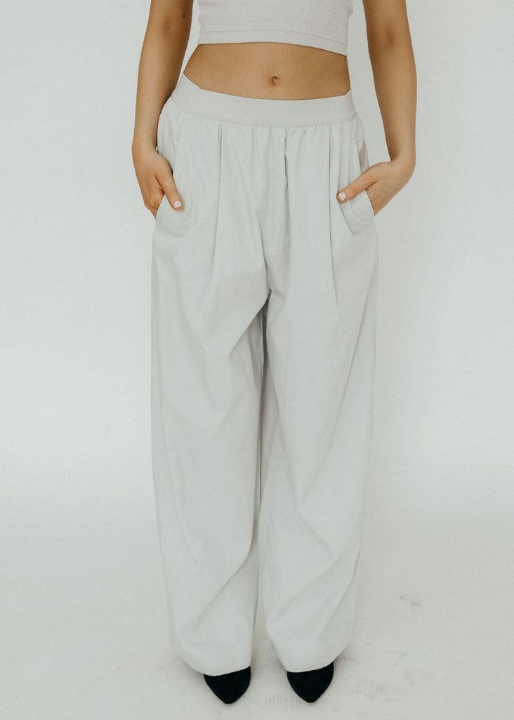 Tibi Drapey Suiting Marit Pullon Pant Side | Tula's Online Boutique