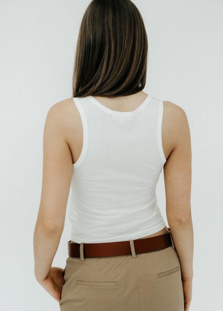 Éterne Fitted Tank in Ivory | Tula's Online Boutique