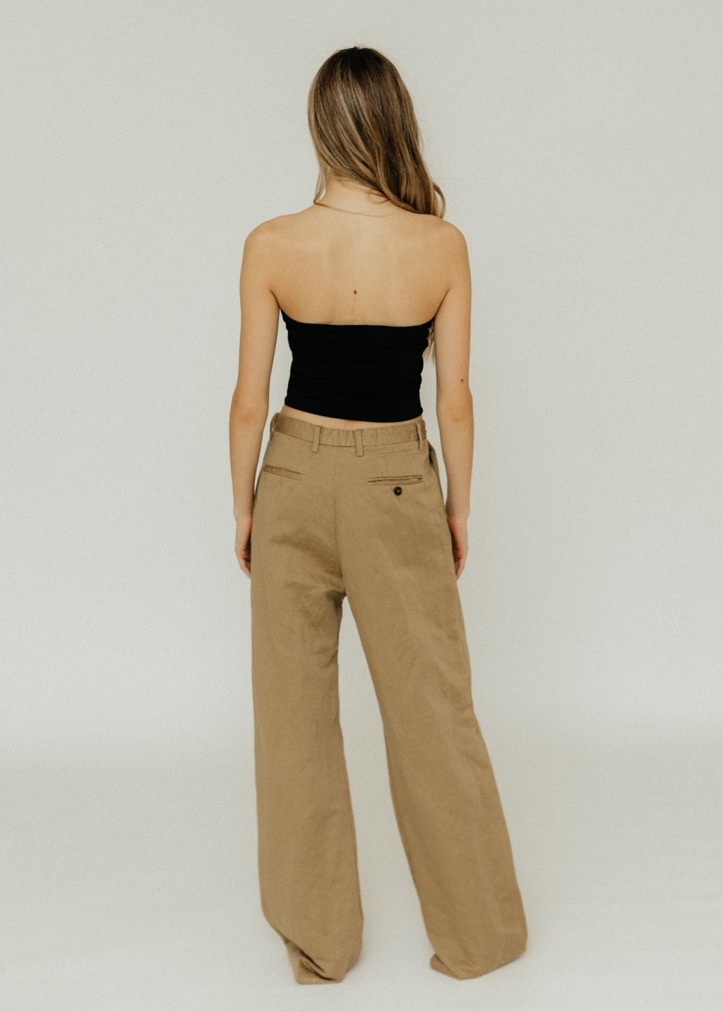 Éterne Amina Tube Top in Black Back | Tula's Online Boutique