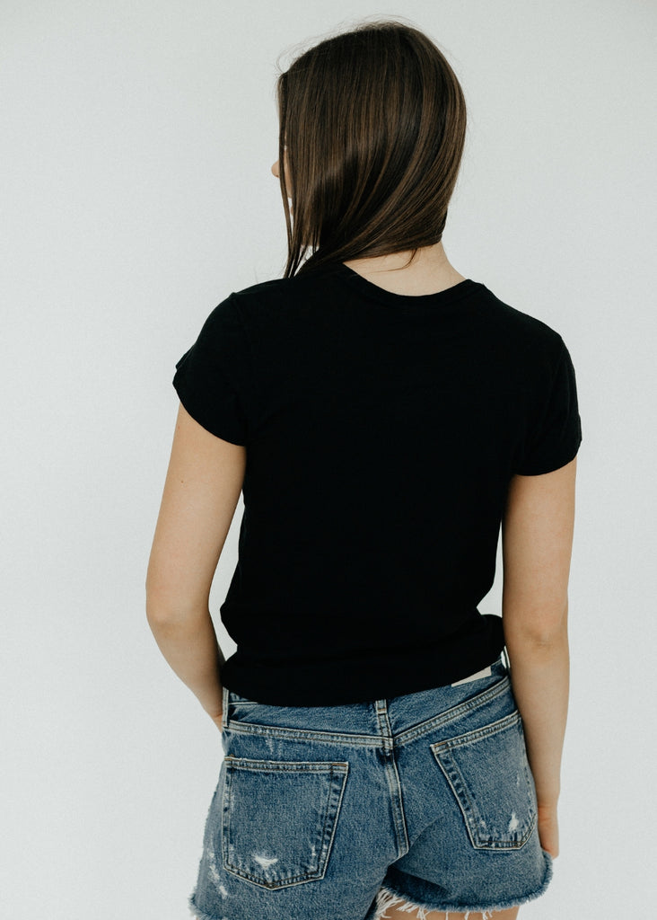 RE/DONE 60s Slim Tee in Black | Tula's Online Boutique
