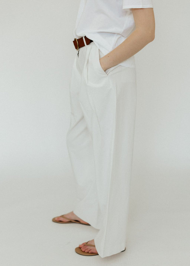 Proenza Schouler Helena Pant in Off White Side | Tula's Online Boutique