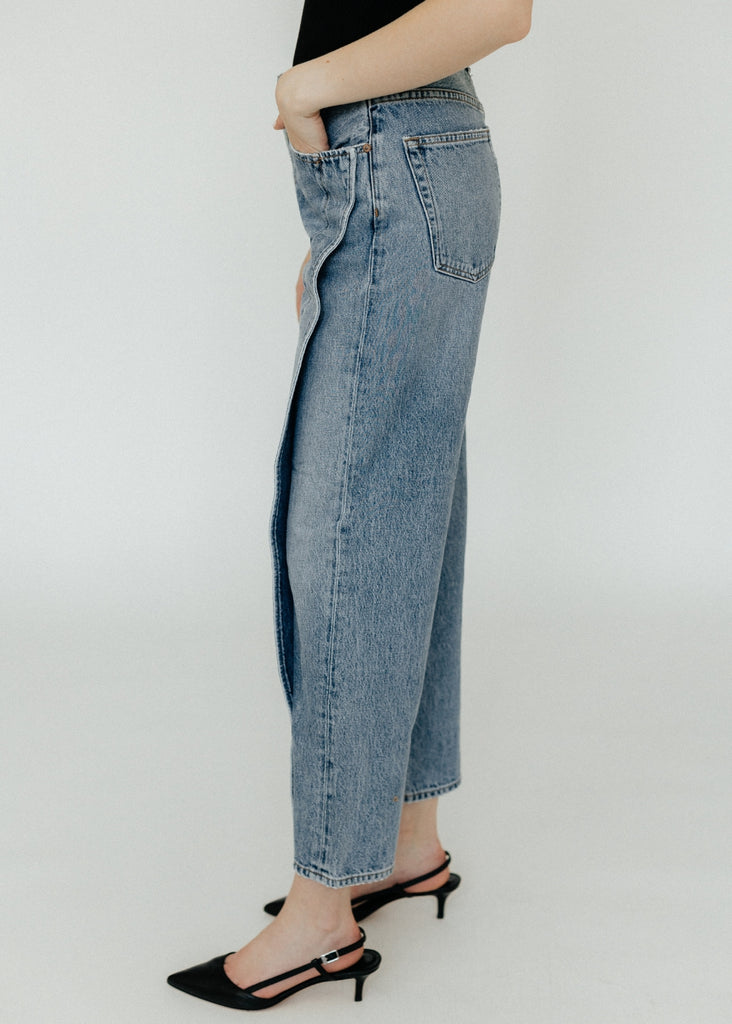 AGOLDE Fold Jean in Navigate Details | Tula's Online Boutique