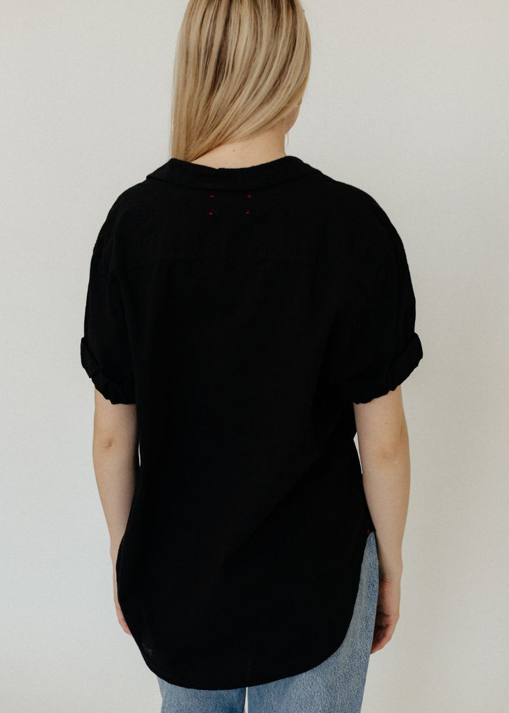 Xírena Channing Shirt in Black Back | Tula's Online Boutique