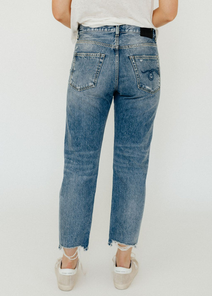 R13 Boyfriend Jeans in Bain Rips Back | Tula's Online Boutique