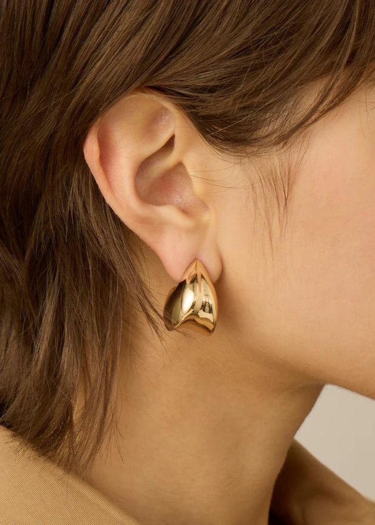 Jenny Bird Nouveaux Puff Earrings in Gold | Tula's Online Boutique