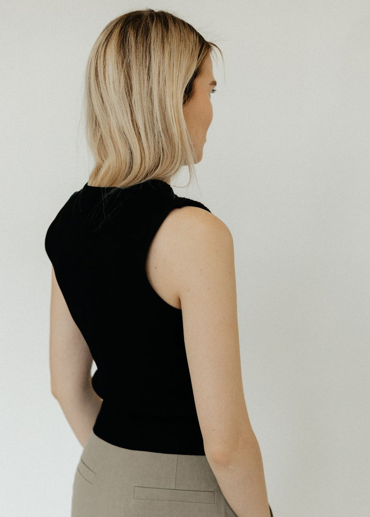 Proenza Schouler Hazel Top in Black Tweed Back | Tula's Online Boutique