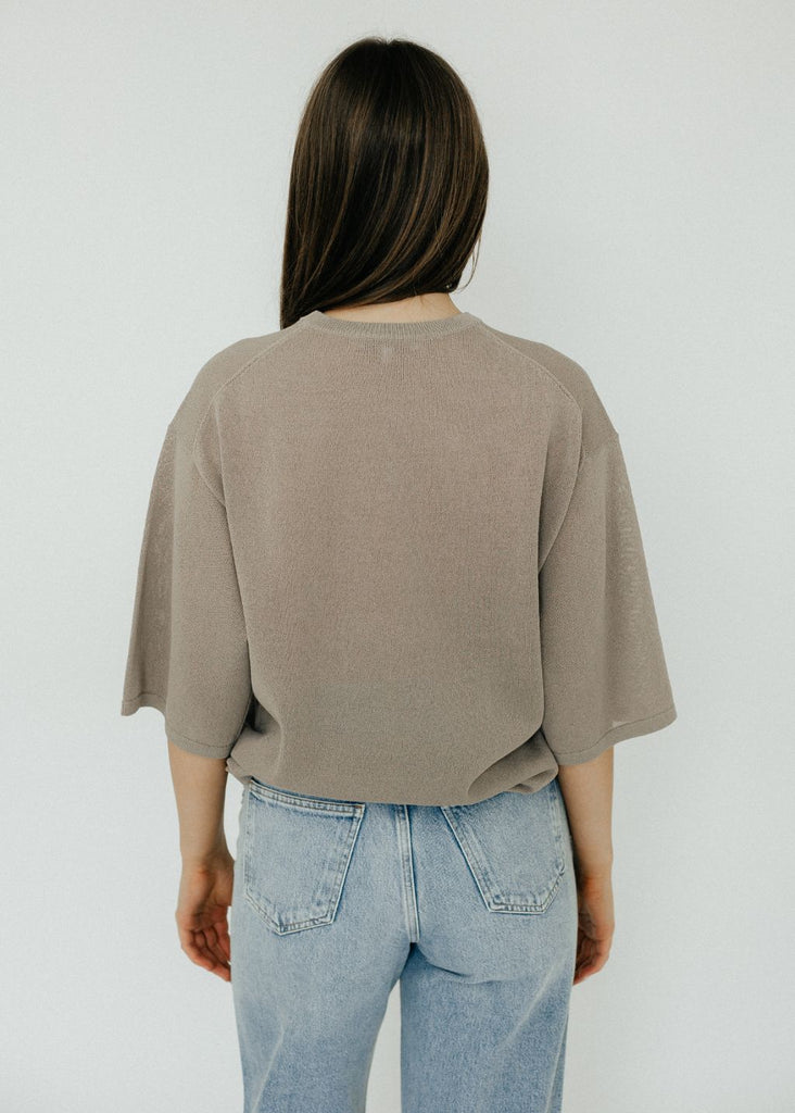 Tibi Crispy Sweater Oversized Easy T Back | Tula's Online Boutique