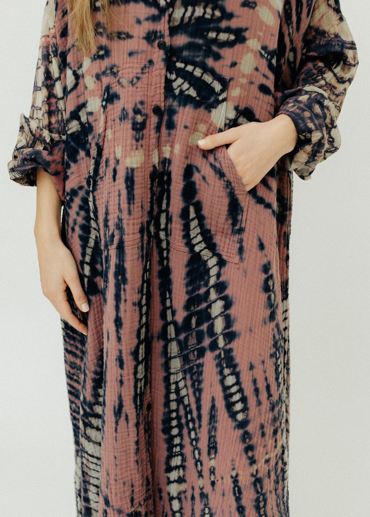 Raquel Allegra Caftan Shirt Dress Pocket Detail | Tula's Online Boutique