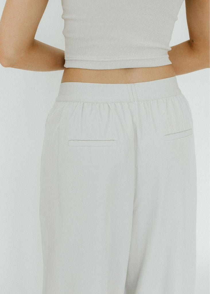 Tibi Drapey Suiting Marit Pullon Pant Back Detail | Tula's Online Boutique
