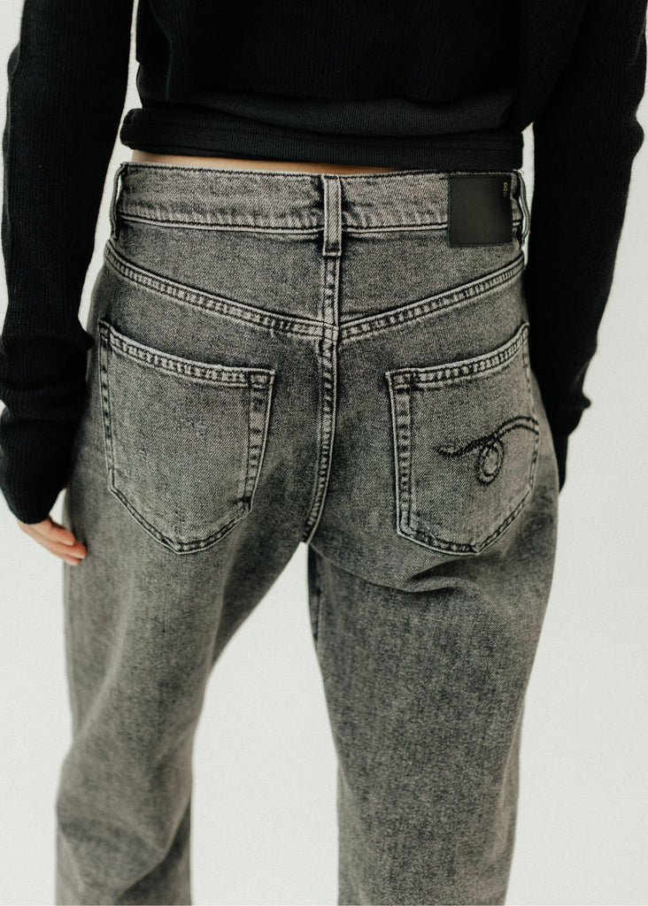 R13 Boyfriend Jeans in Vintage Grey Back Detail | Tula's Online Boutique