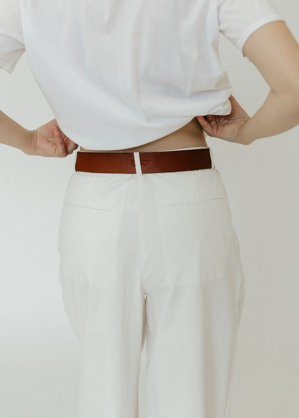 Proenza Schouler Helena Pant in Off White Back Details | Tula's Online Boutique