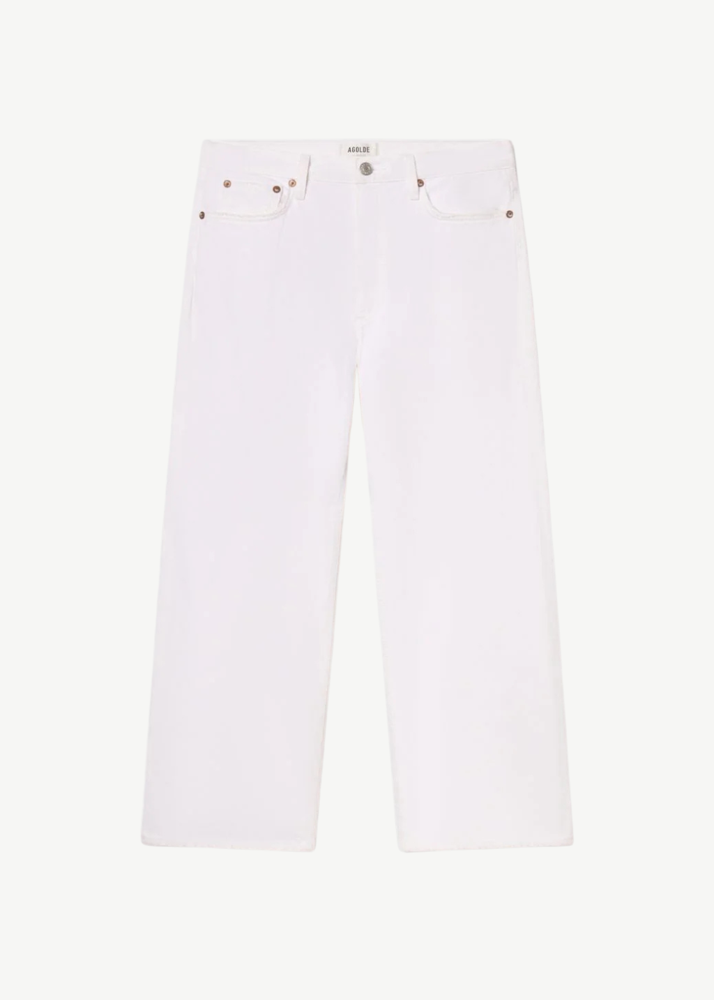 AGOLDE Low Slung Baggy Jean in Milkshake | Shop Tula