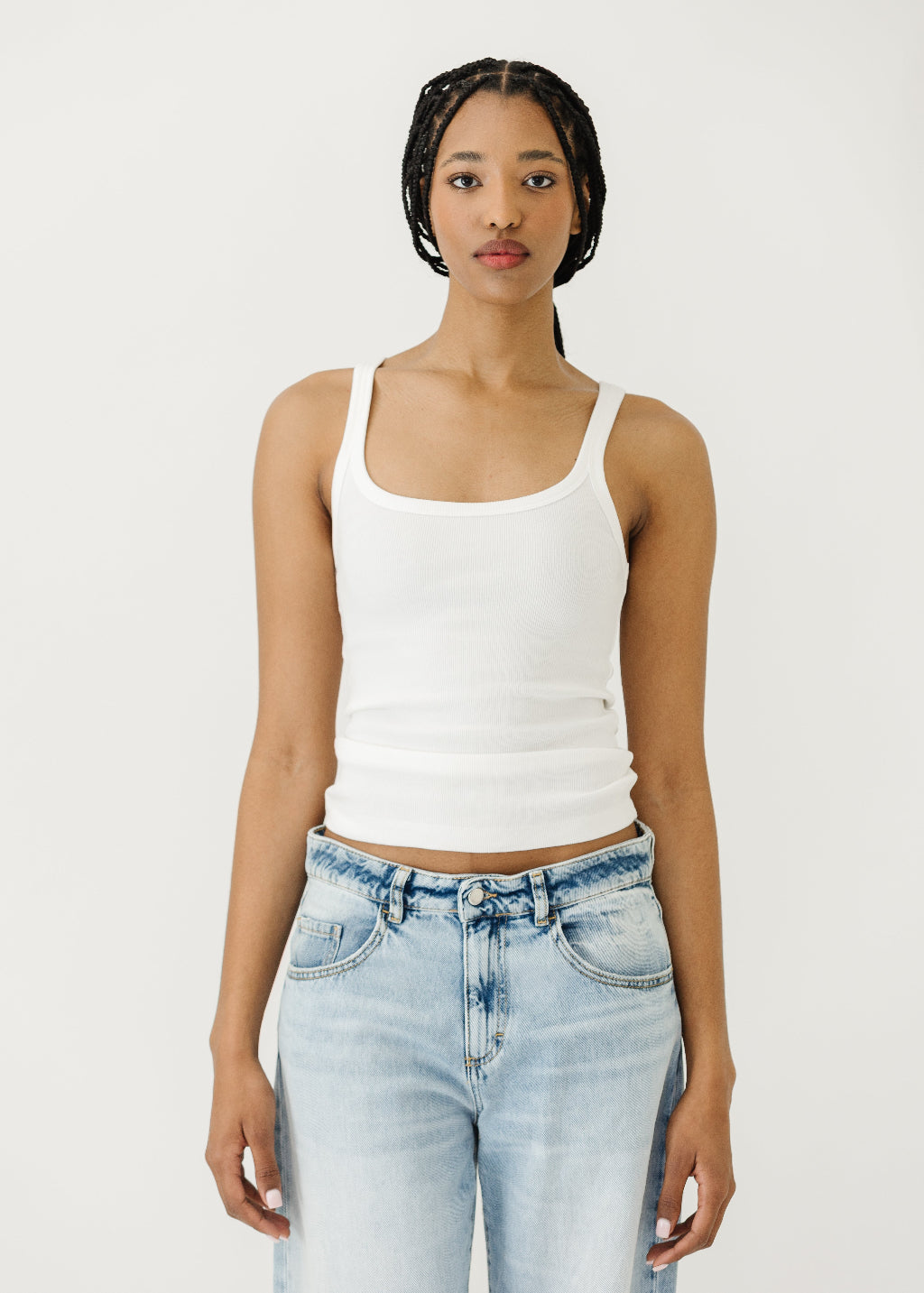 Alex Mill 365 Ribbed Tank in Sea Salt | Shop Tula