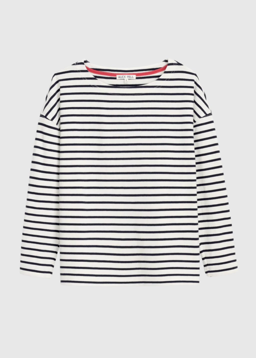 Alex Mill Avignon Cotton Boatneck Striped Tee | Shop Tula