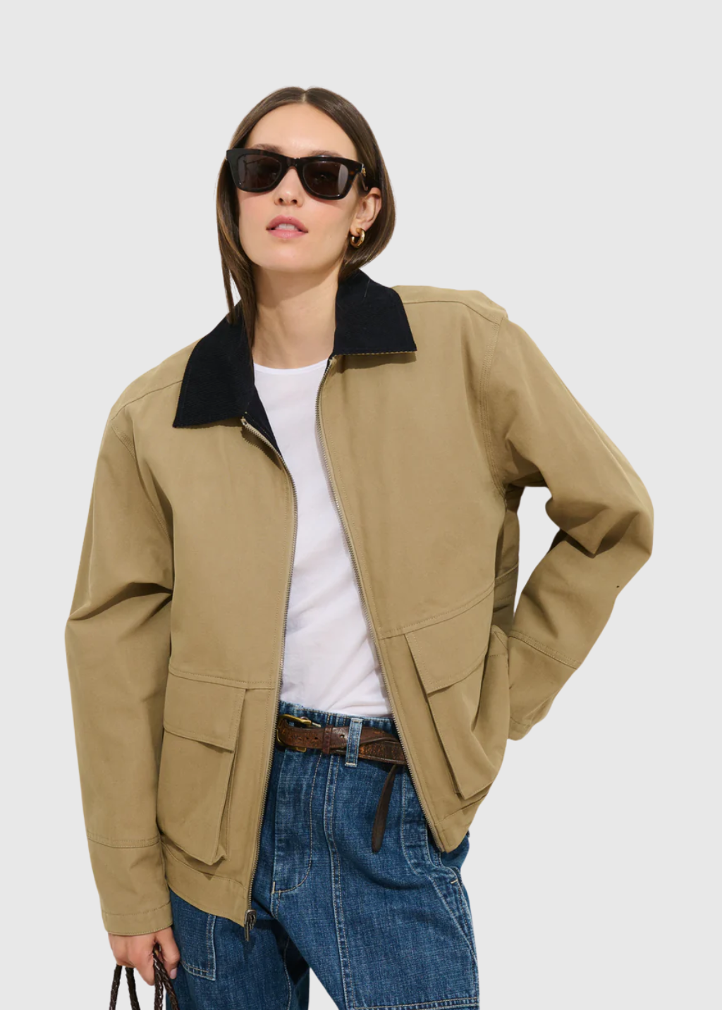 Alex Mill Essex Canvas Jacket in Khaki | Shop Tula
