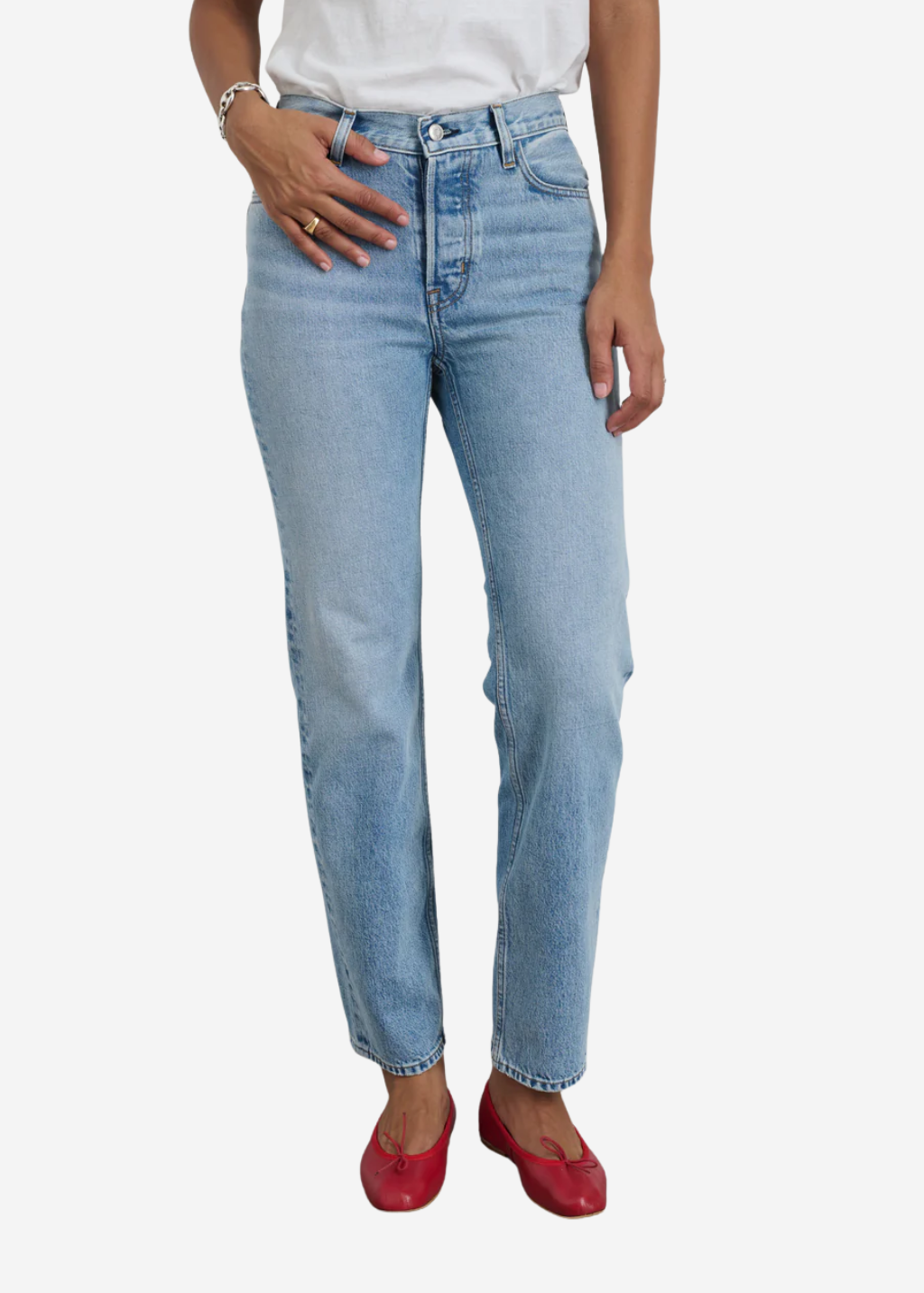 Alex Mill Jane Mid Rise Straight Jean in Kyoto | Shop Tula