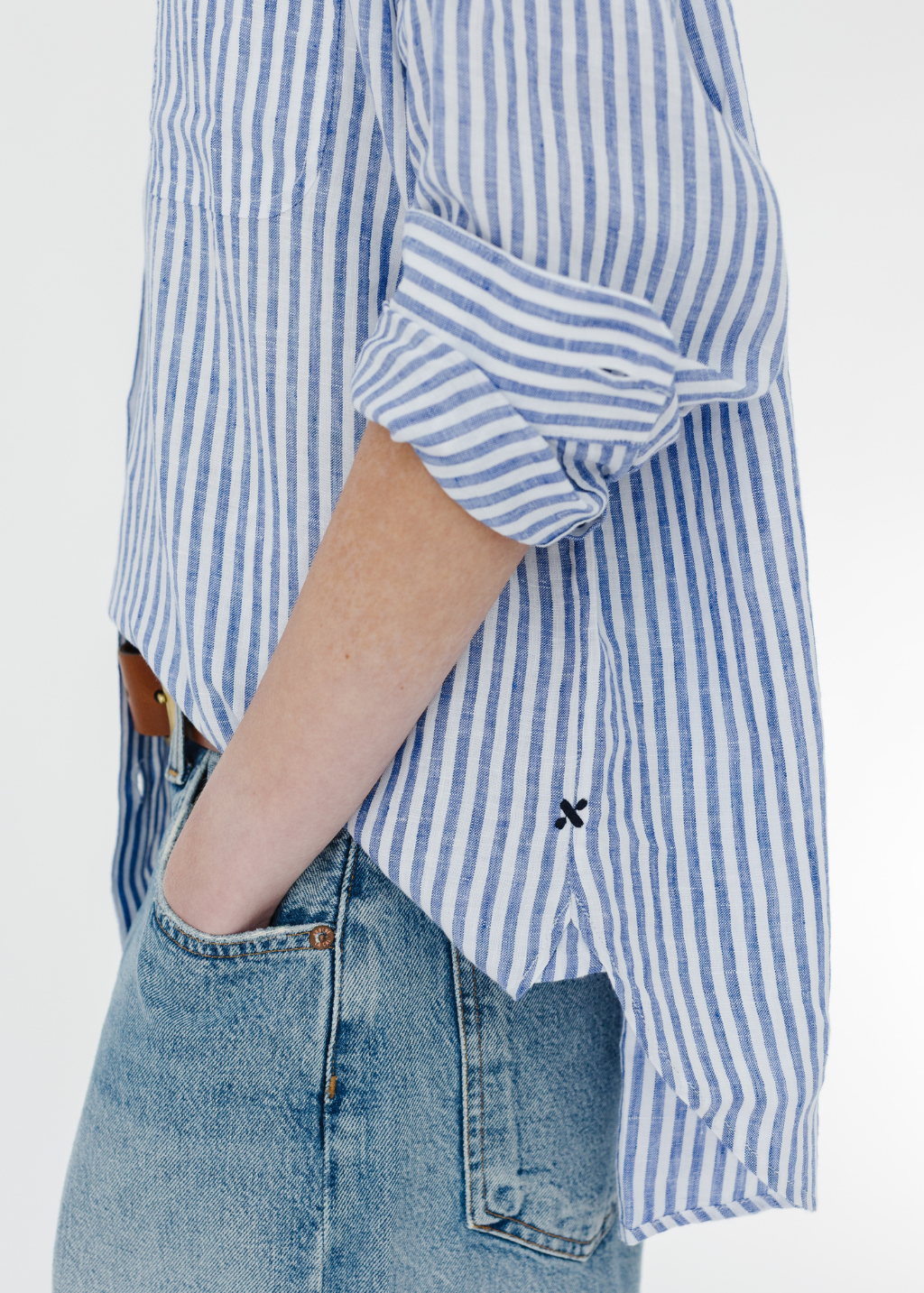 Alex Mill Jo Shirt in Ocean/Ivory Stripe | Shop Tula