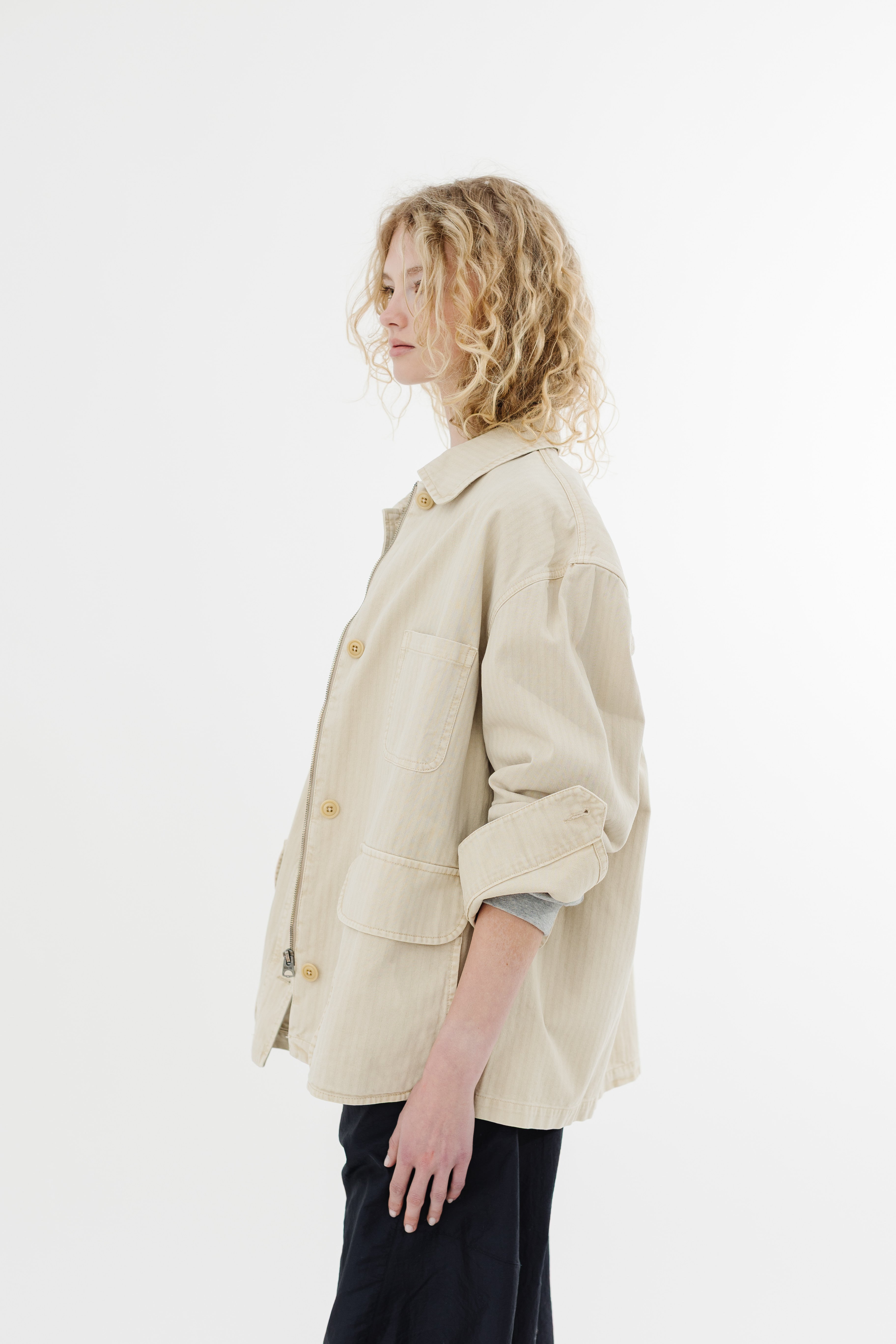 Alex Mill Painter Jacket in Sand | Shop Tula