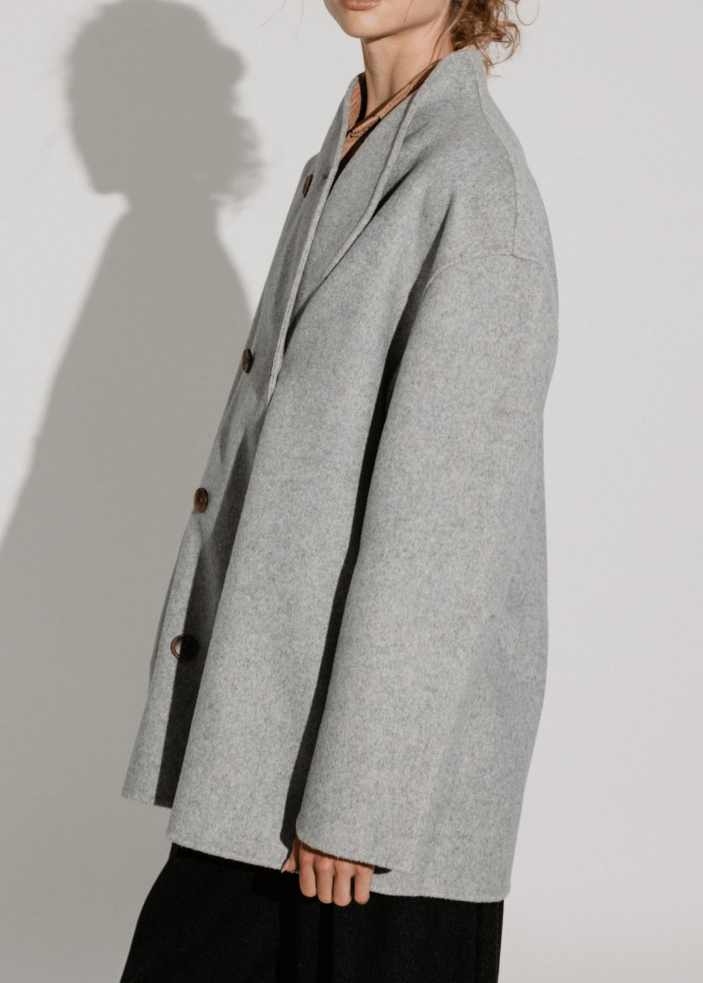 Alex Mill Sophia Coat in Light Heather Grey | Shop Tula