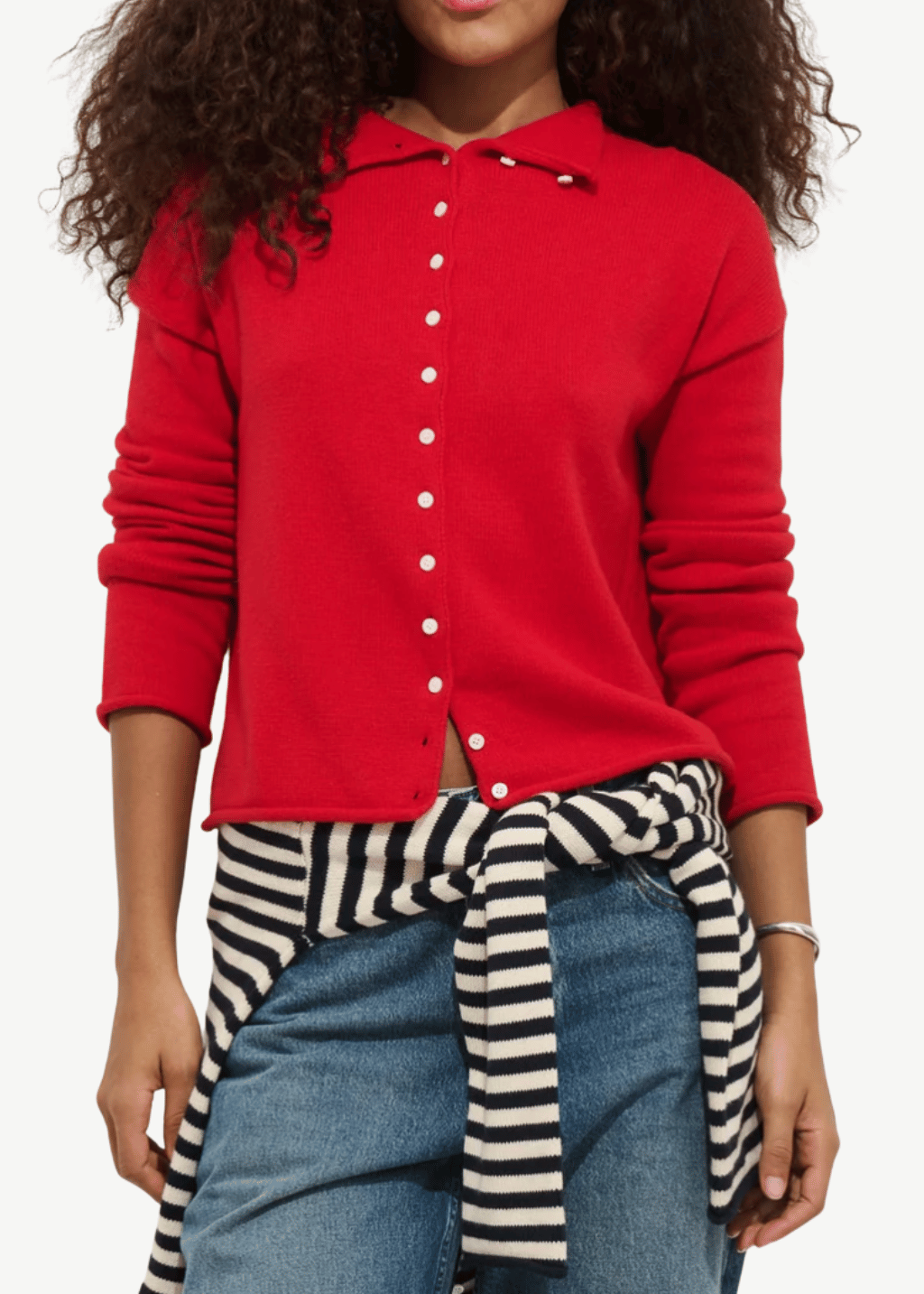 Alex Mill Taylor Cardigan in Fire Red | Shop Tula