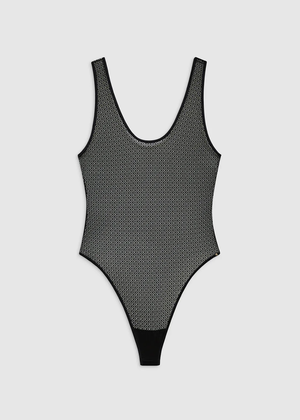 Anine Bing Alysha Bodysuit in Geometric Lace | Shop Tula