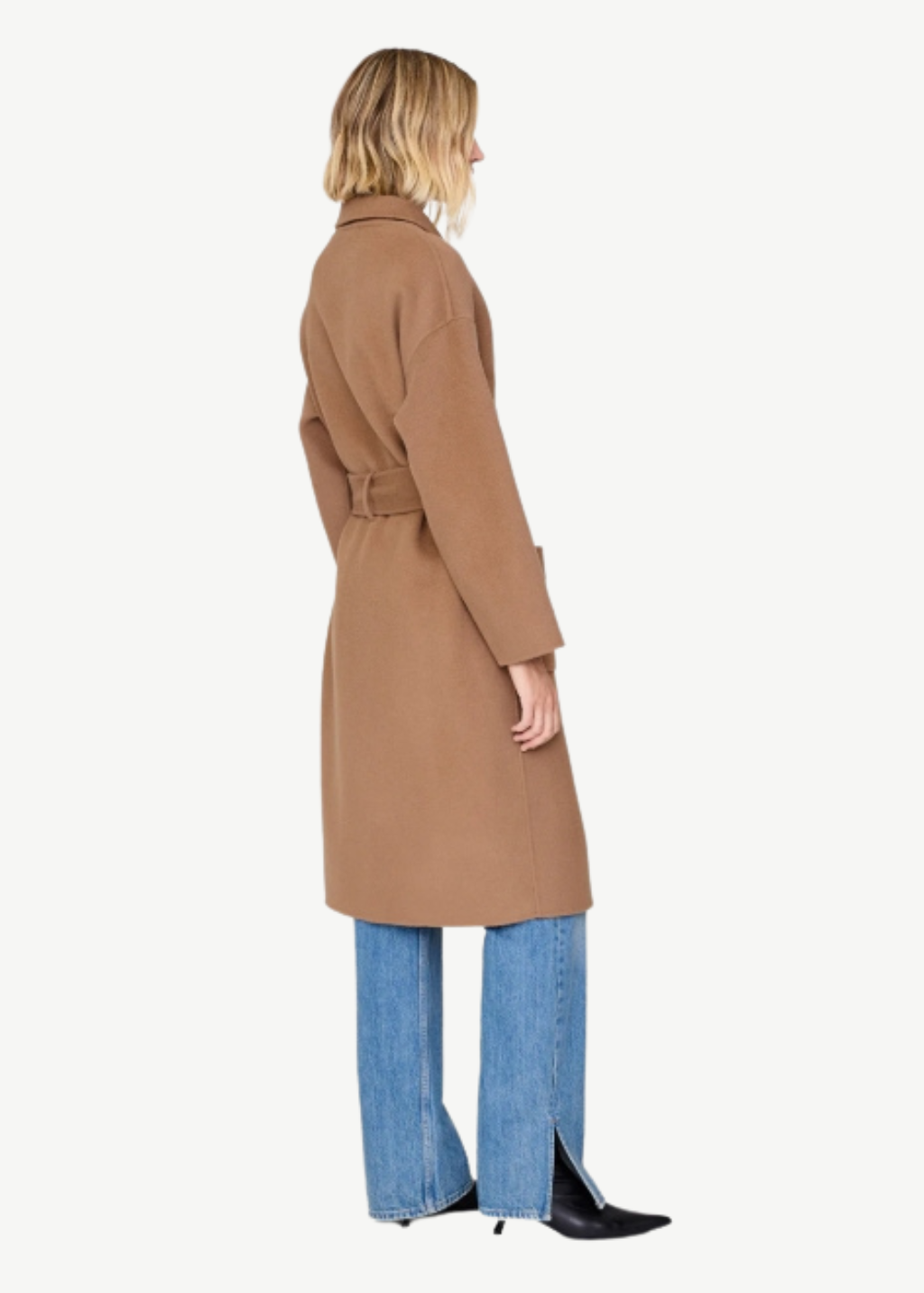 Anine Bing Dylan Coat in Camel | Shop Tula