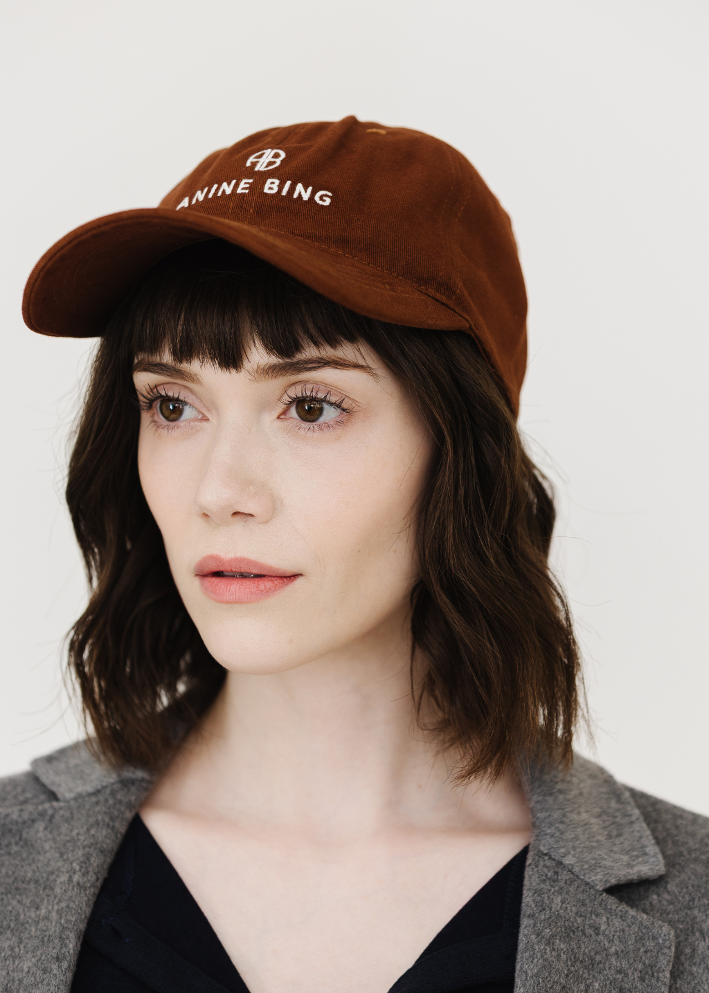Anine Bing Jeremy Baseball Cap in Dark Camel | Shop Tula