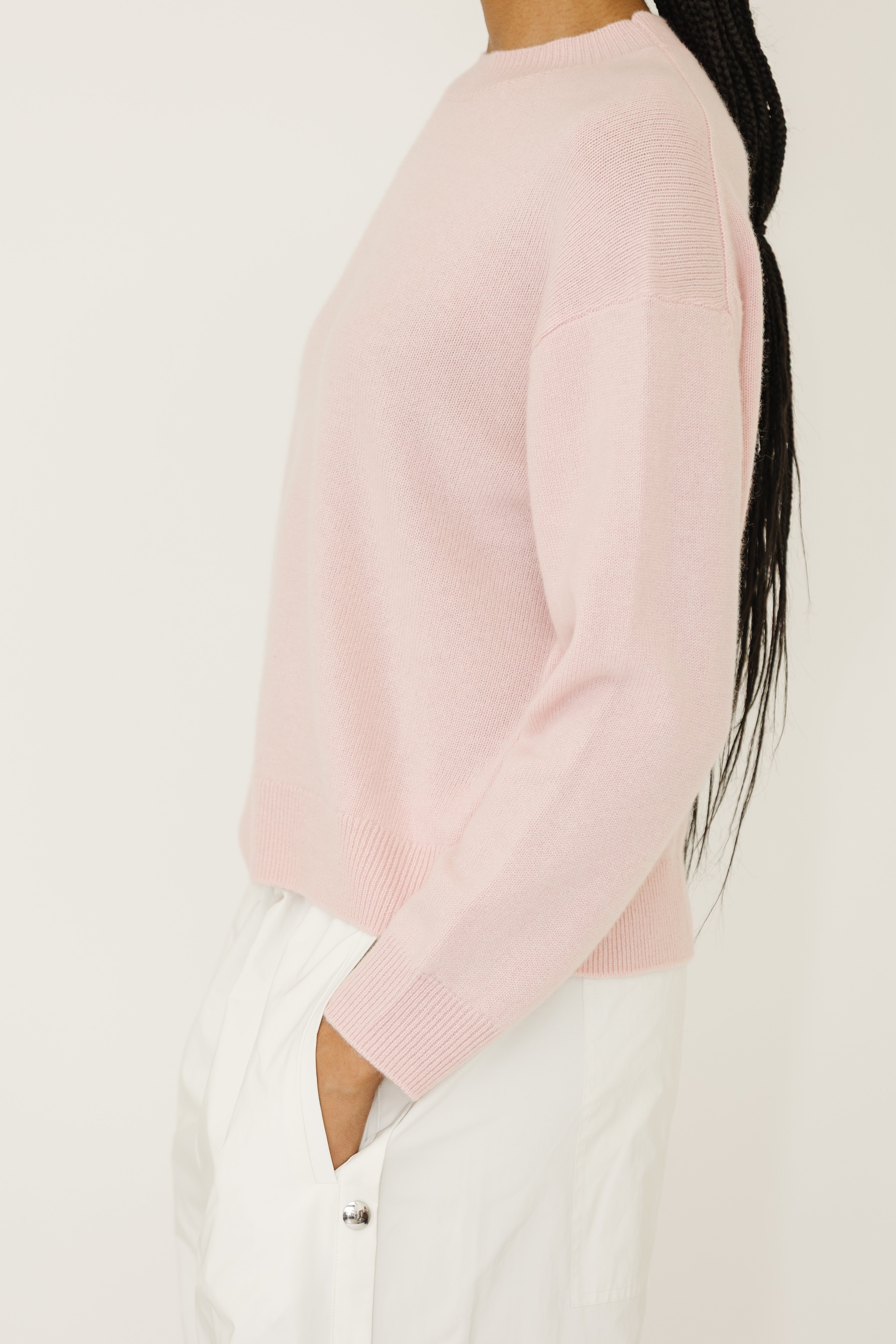 Anine Bing Lee Crew Sweater in Pink | Shop Tula