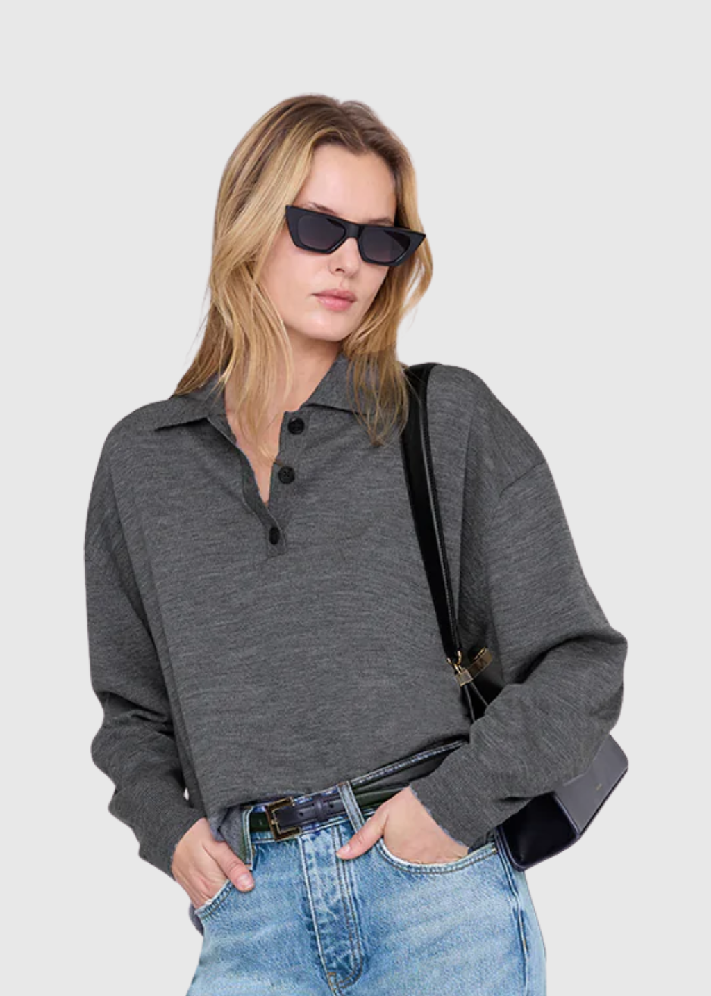 Anine Bing Lee Polo Sweater