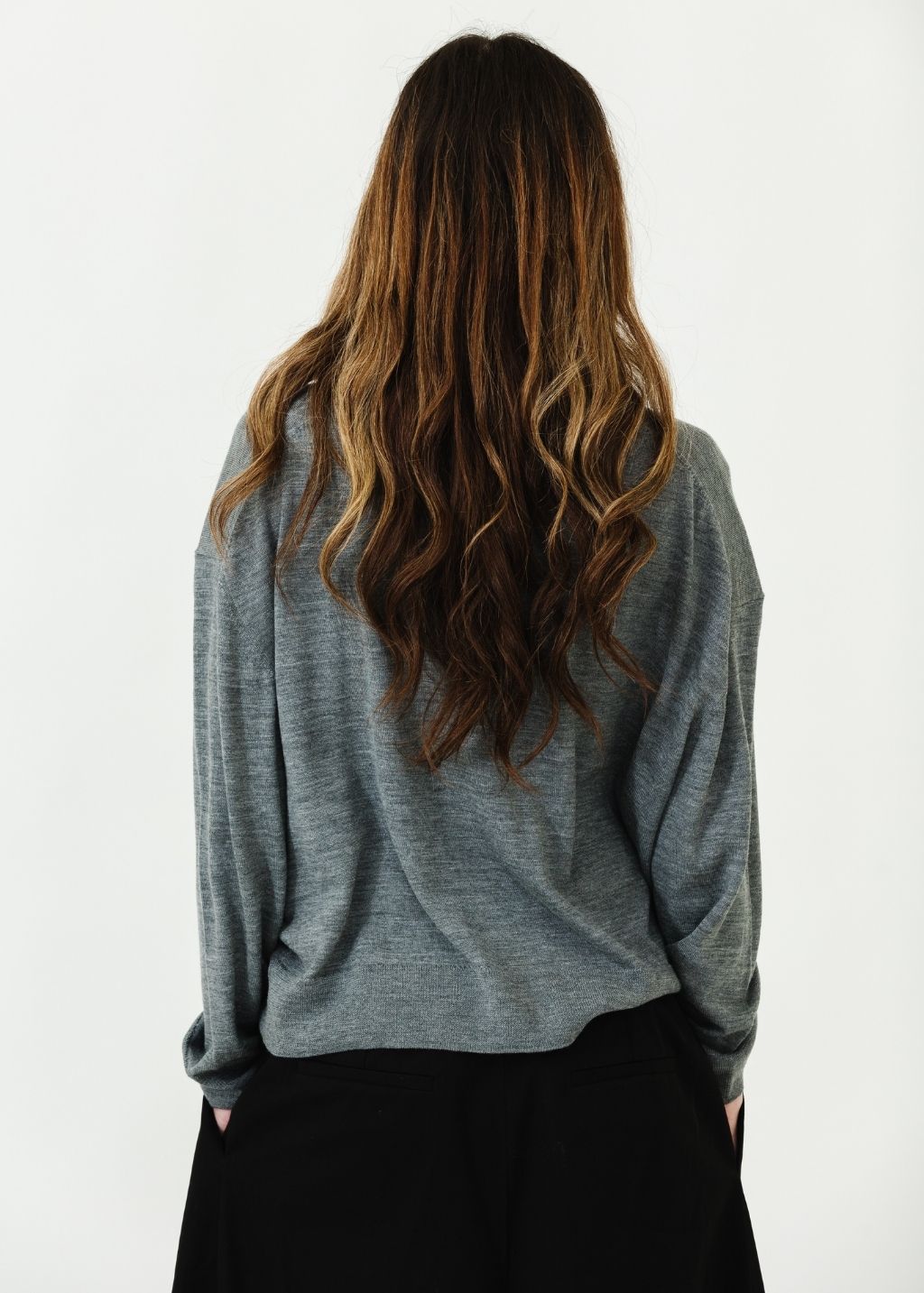 Anine Bing Lee Polo Sweater Back | Shop Tula