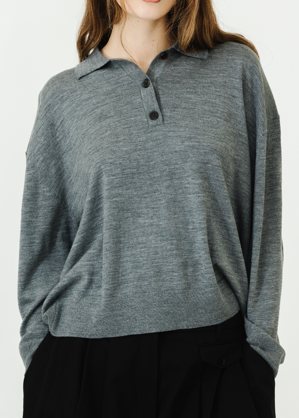 Anine Bing Lee Polo Sweater | Shop Tula