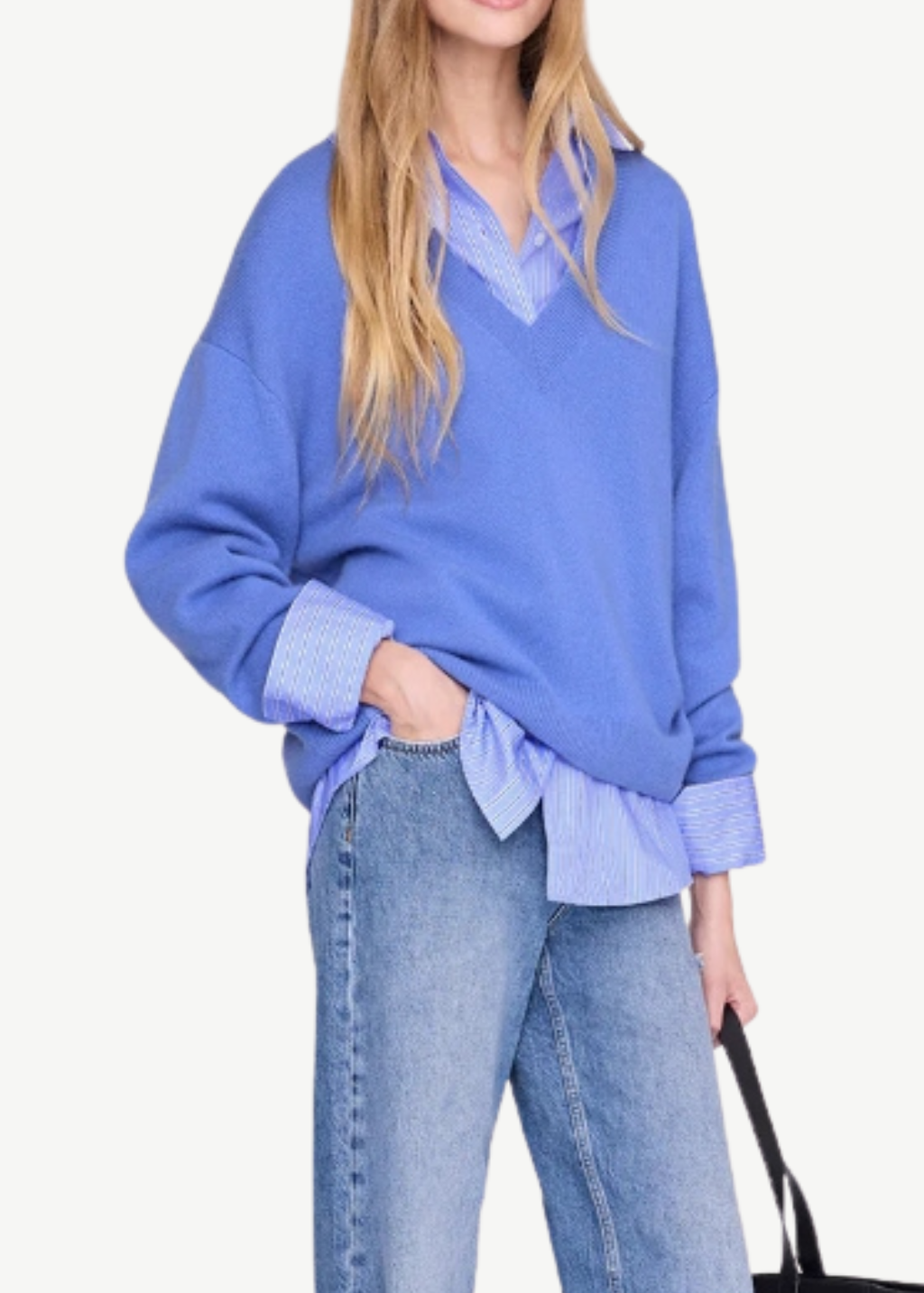 Anine Bing Lee Sweater in Storm Blue | Shop Tula