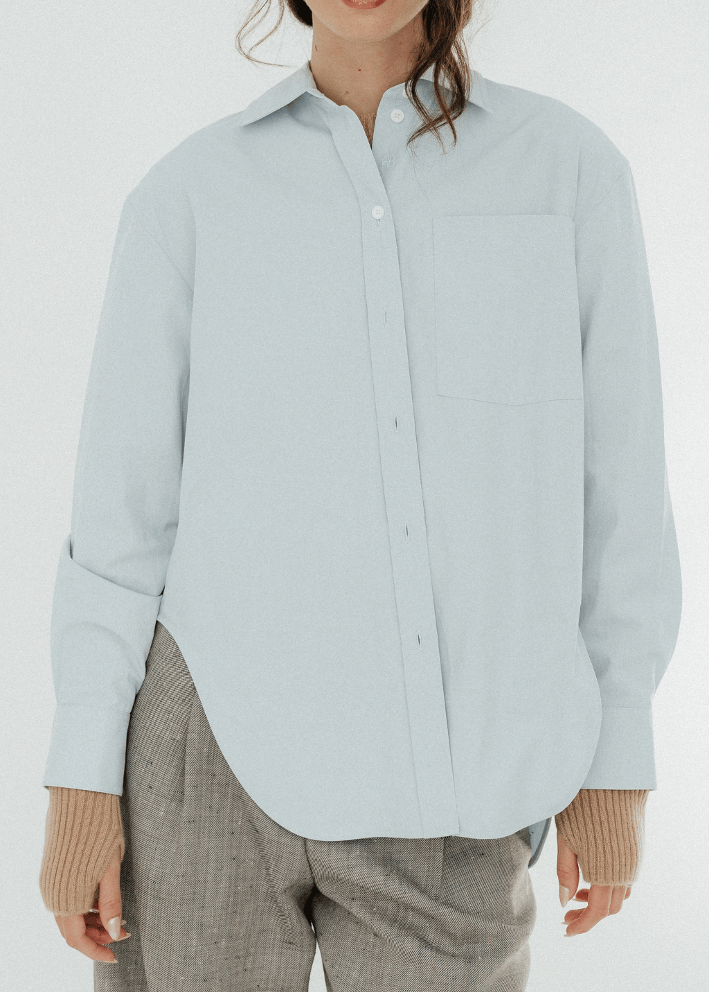 Anine Bing Scott Shirt in Cloud Blue | Shop Tula