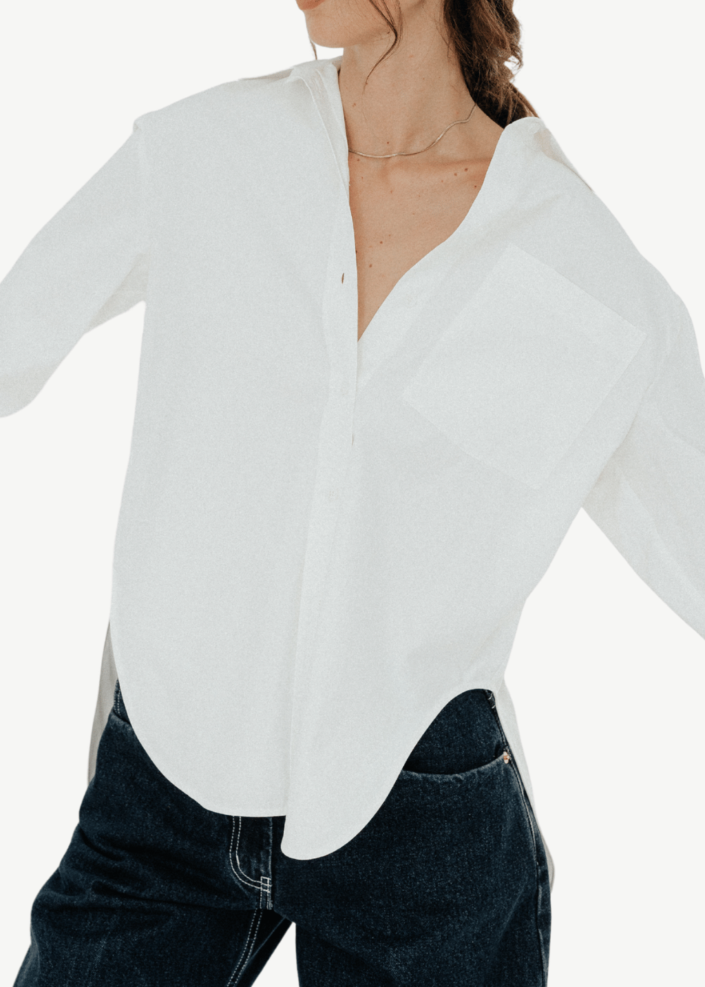 Anine Bing Scott Shirt in White | Shop Tula