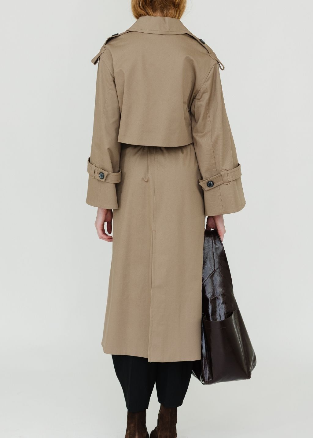 By Malene Birger Alaya Trench in Fosil | Shop Tula