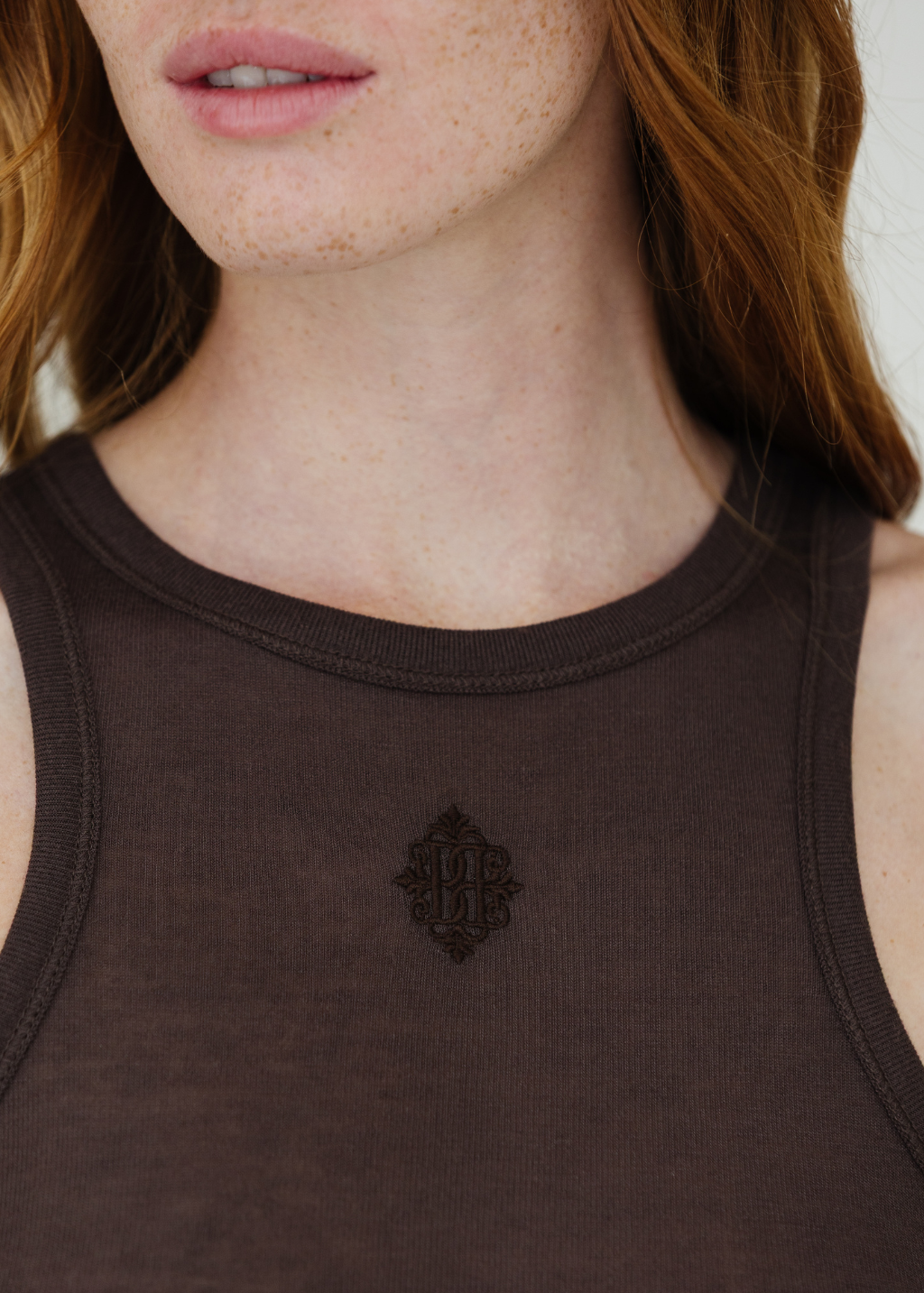 By Malene Birger Lise Top in Warm Brown | Shop Tula