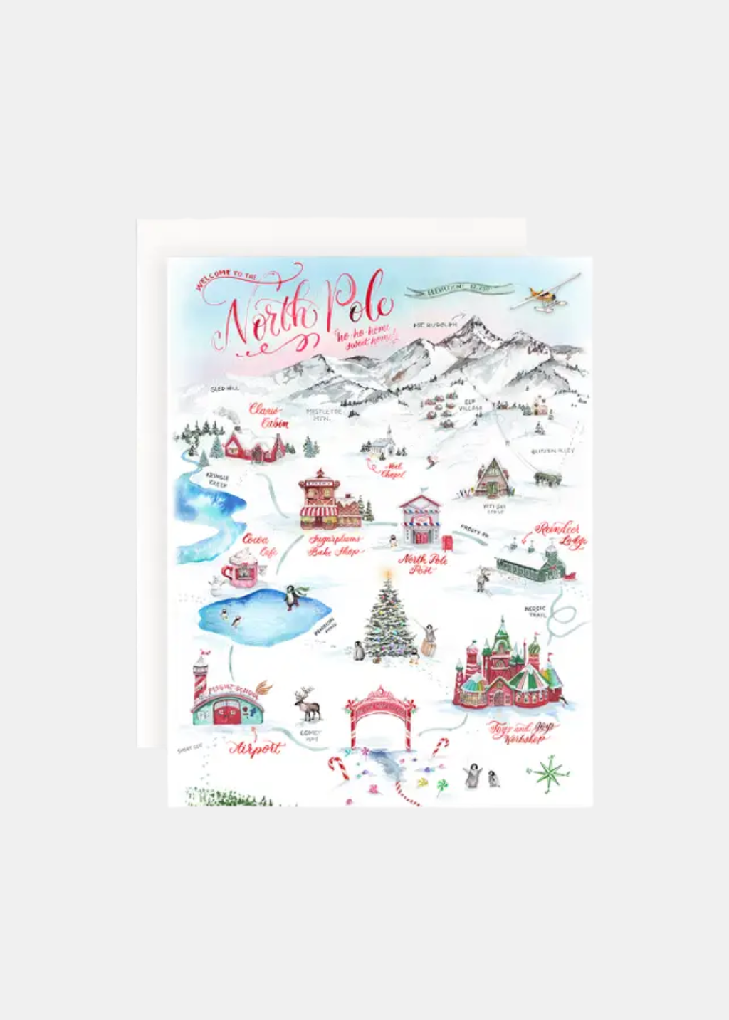 Cami Monet North Pole Map Holiday Card | Shop Tula