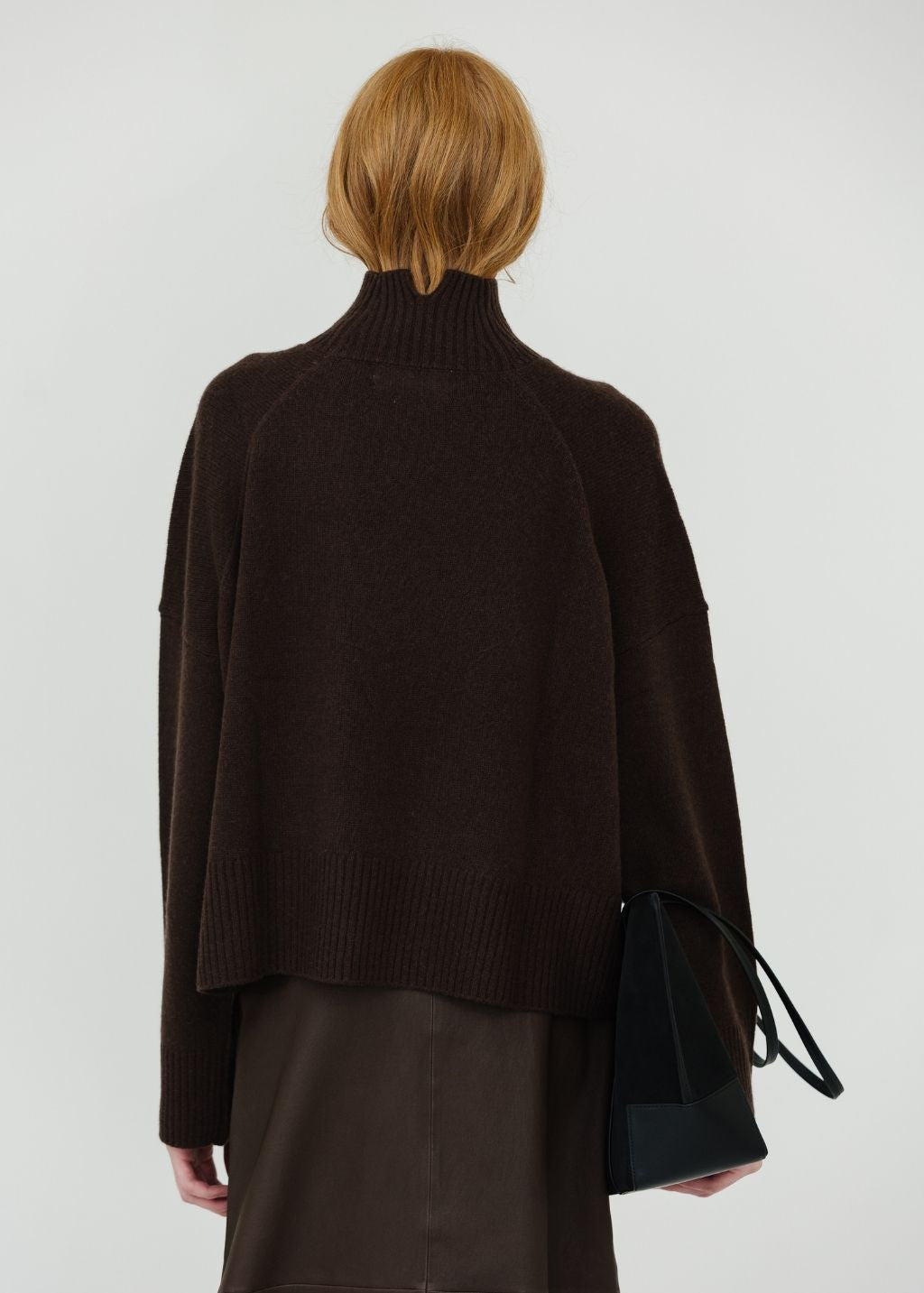 Colorush Chunky Carmen Funnel Neck in Coffee Back | Shop Tula