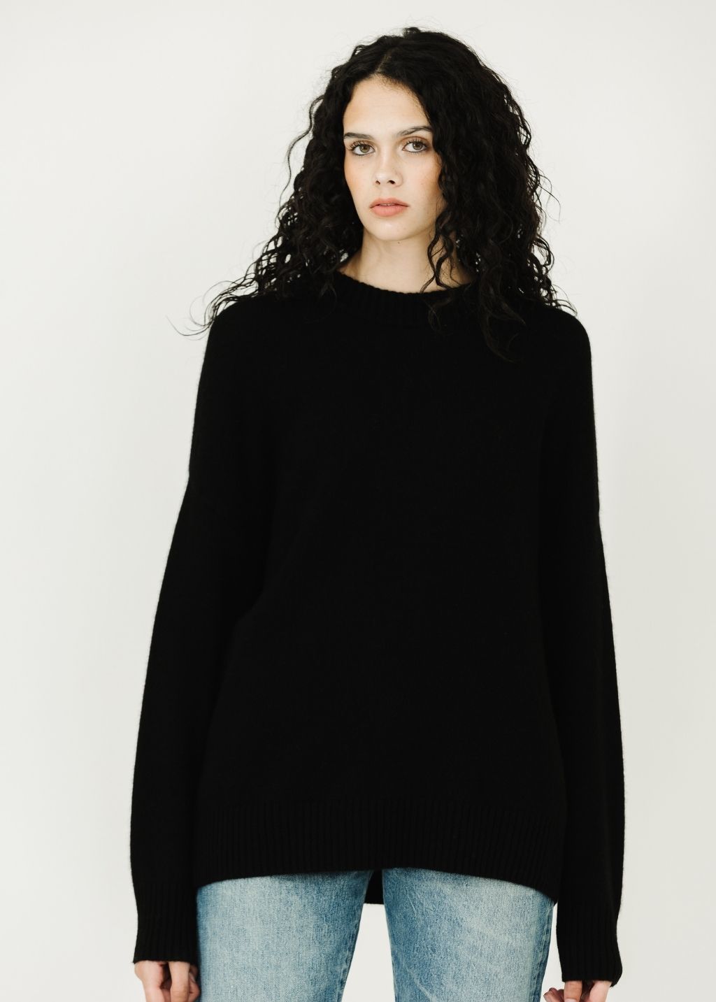 Colorush Jama Chunky Crew in Black | Shop Tula