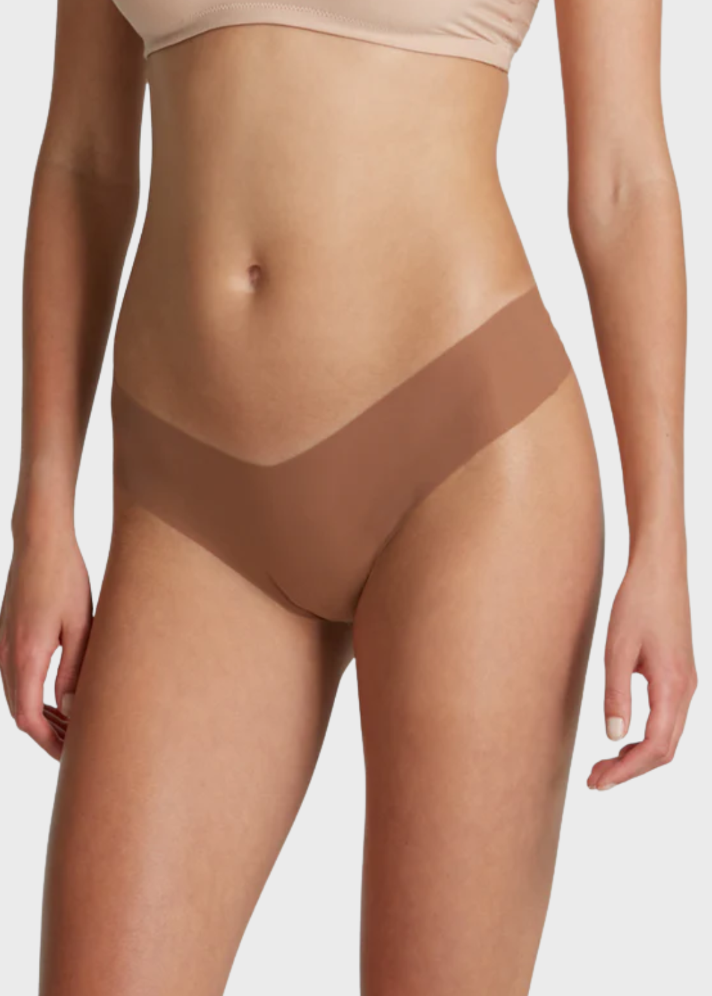 Commando Invisible Rib Thong in Caramel | Shop Tula