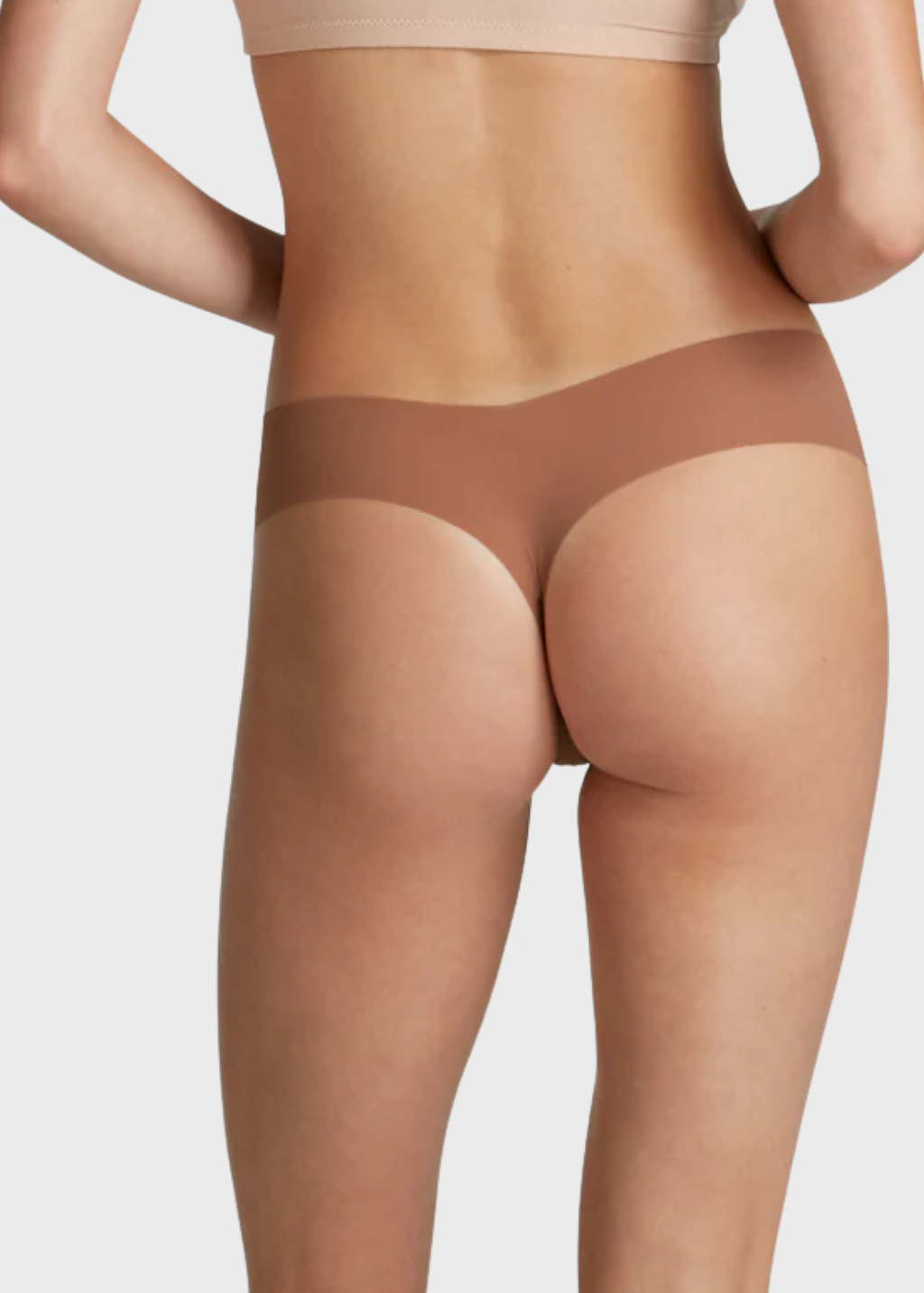 Commando Invisible Rib Thong in Caramel | Shop Tula