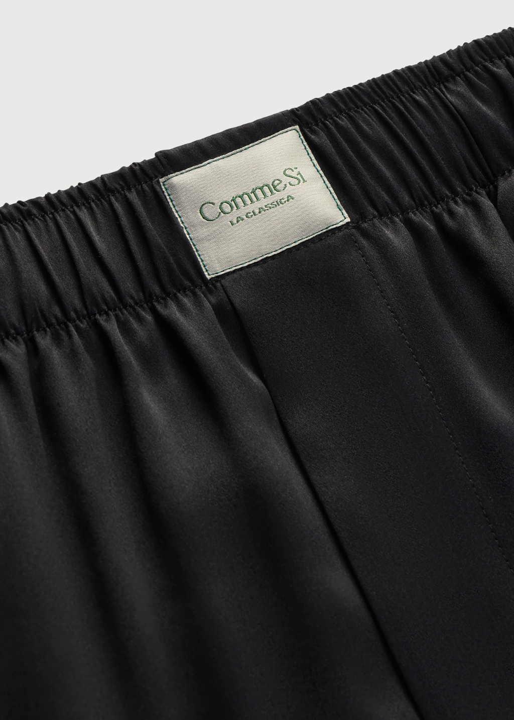 Comme Si La Boxer Alta Silk in Black | Shop Tula
